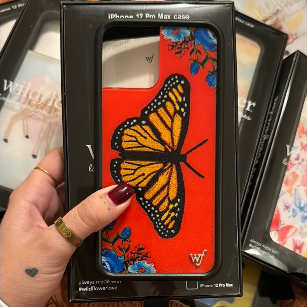 Wildflower Butterfly iPhone 12 Pro Max Case